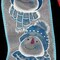 The Ribbon People White and Blue Happy Snowman Wired Ribbon 2.5" x 20 Yards